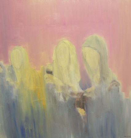 Destined for greatness beyond our bodies, olja på duk, 100x100 cm, 2014