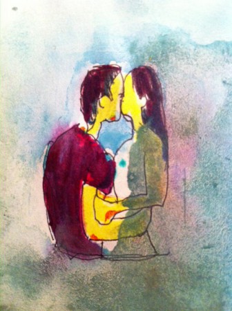 Love, akvarell, 21x27, 2014