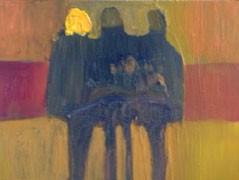 Together, olja på trä, 34x24 cm, 2015